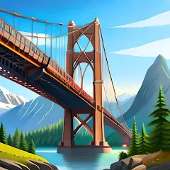 Взломанная Bridgezz: Bridge Construction (Бриджзз)  [МОД Menu] - стабильная версия apk на Андроид