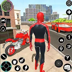 Скачать взломанную Flying Spider Rope Hero Fight (Флайинг Спайдер Роп Хиро Файт)  [МОД Unlocked] - полная версия apk на Андроид