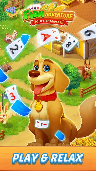 Solitaire Farm Adventure (Солитер)  [МОД Все открыто] Screenshot 1