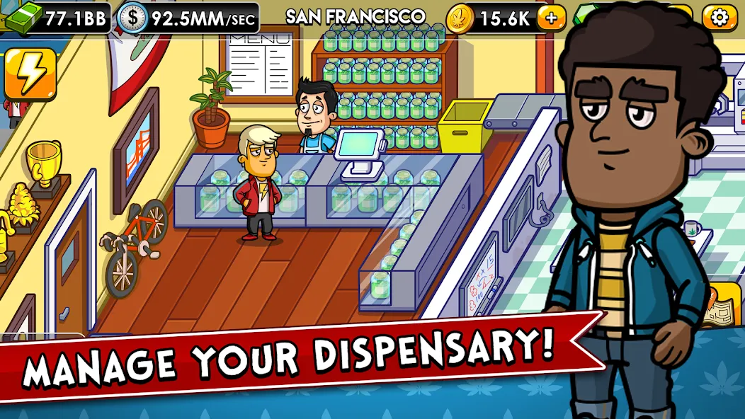 Weed Inc: Idle Tycoon (Уид Инк)  [МОД Много денег] Screenshot 3