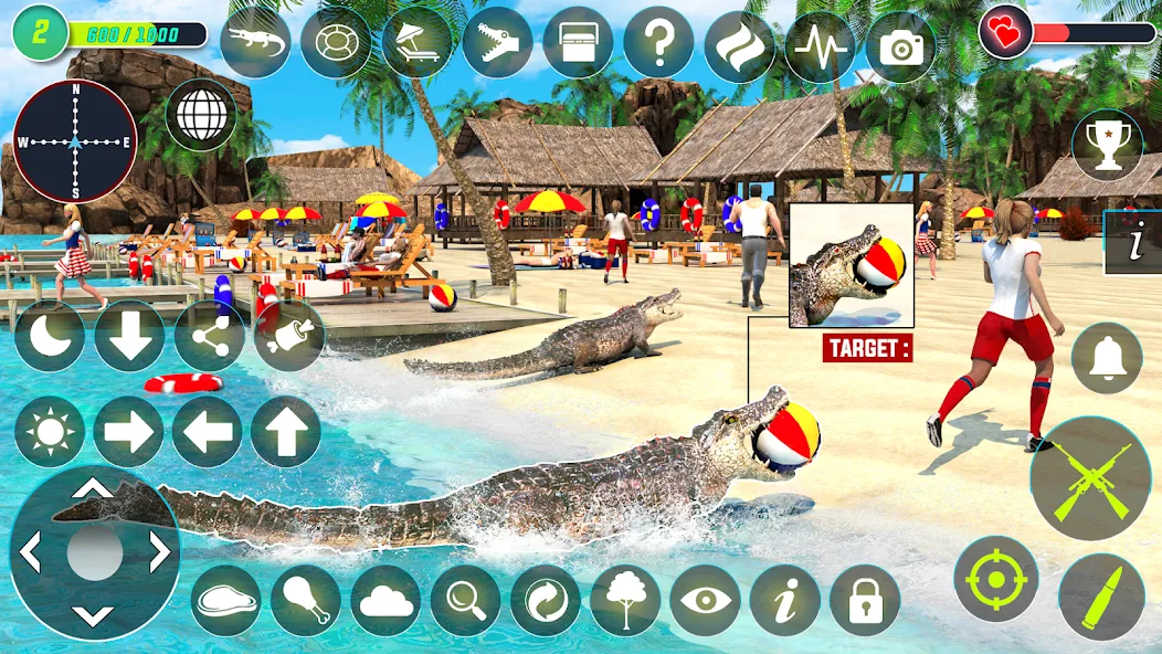 Crocodile Hunting Animal Games (Крокодил Охота Игры с животными)  [МОД Бесконечные деньги] Screenshot 3