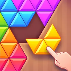 Взломанная Triangles & Blocks (Полиблок)  [МОД Много монет] - полная версия apk на Андроид