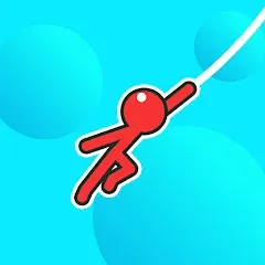 Скачать взломанную Stickman Hook  [МОД Menu] - стабильная версия apk на Андроид