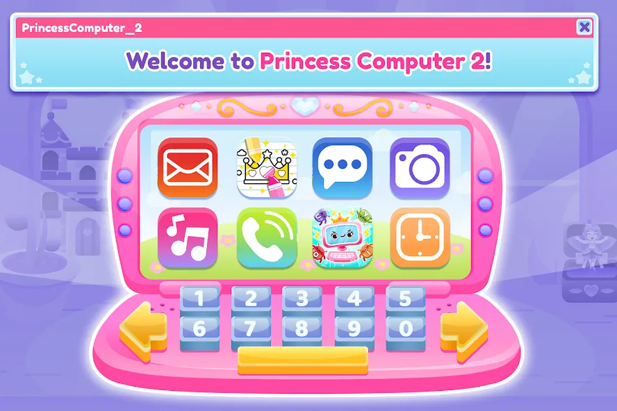 Princess Computer 2 Girl Games  [МОД Menu] Screenshot 5