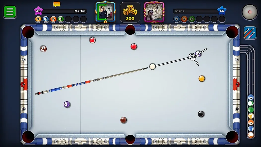 8 Ball Pool (Шаровый Бильярд)  [МОД Menu] Screenshot 3