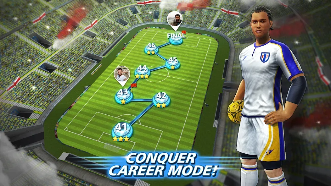 Football Strike: Online Soccer (Футбольный забастовка)  [МОД Меню] Screenshot 5