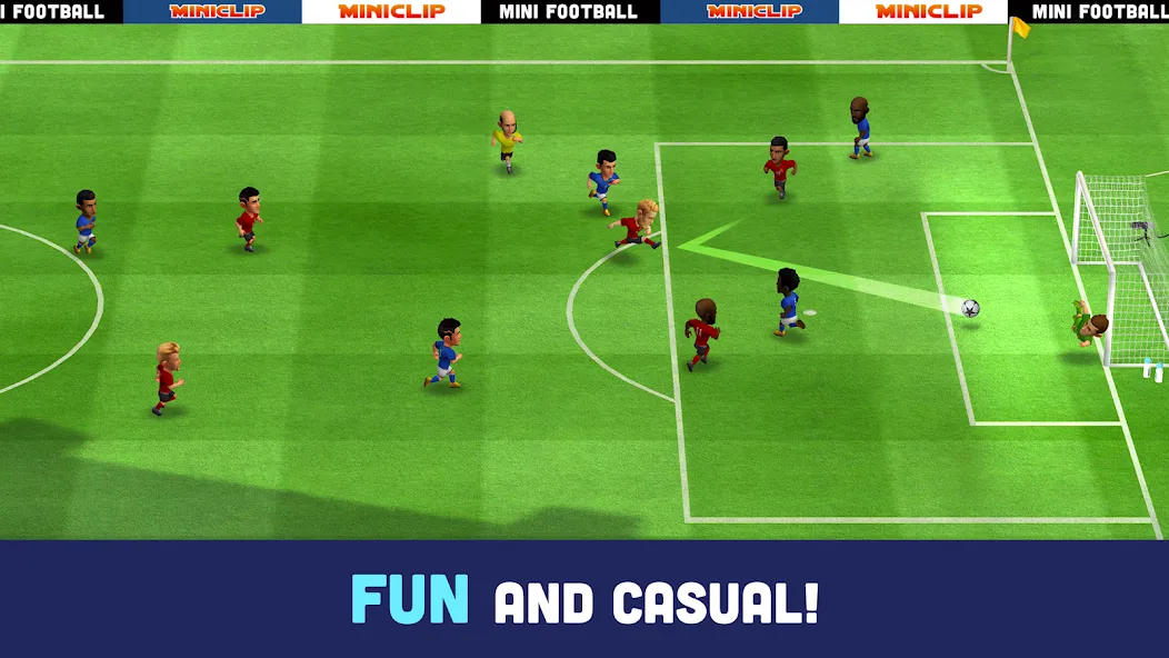 Mini Football - Mobile Soccer (Мини Футбол)  [МОД Бесконечные монеты] Screenshot 2