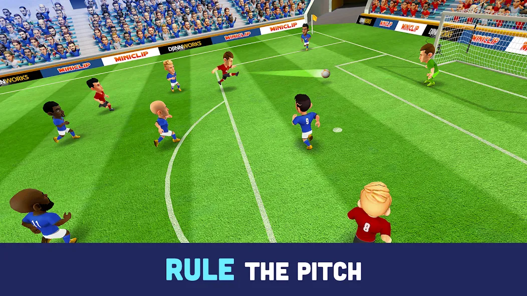 Mini Football - Mobile Soccer (Мини Футбол)  [МОД Бесконечные монеты] Screenshot 3