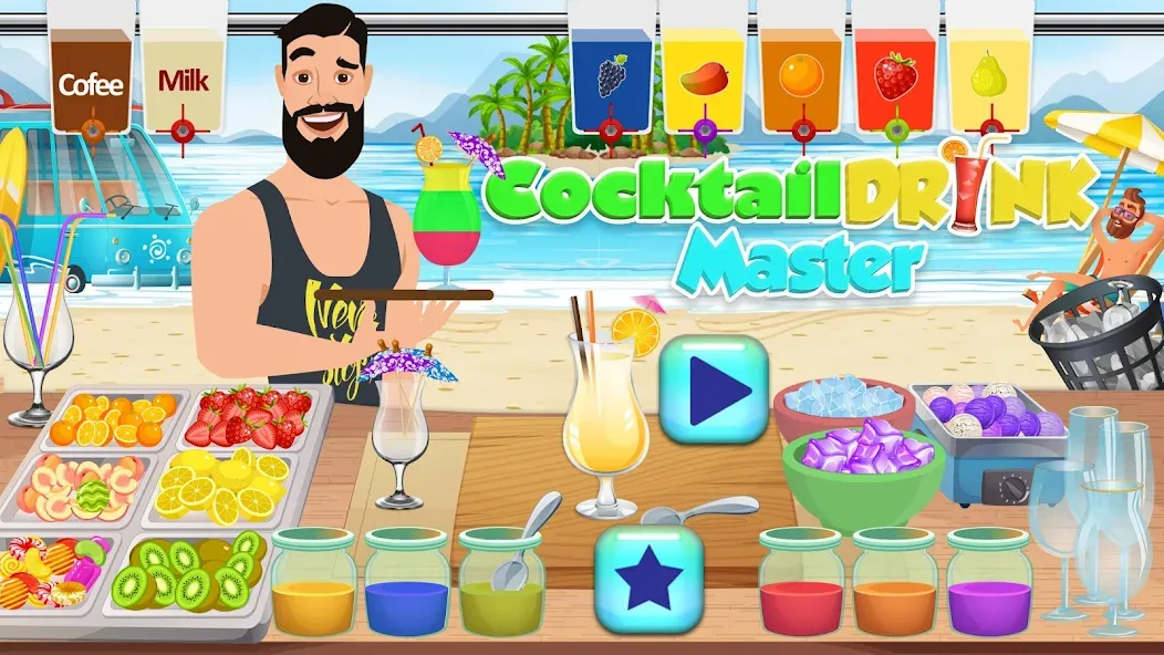 Boba cocktail:DIY recipe games  [МОД Menu] Screenshot 3