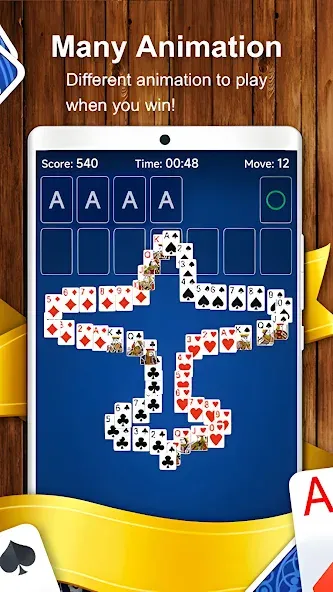 Solitaire Card Game (Солитер карточная игра)  [МОД Все открыто] Screenshot 5