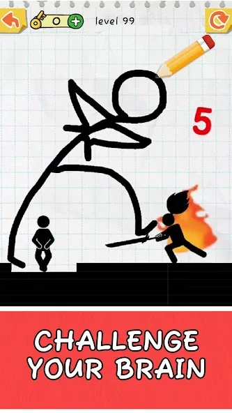 Draw 2 Save: Stickman Puzzle (Дроу 2 Сэйв)  [МОД Много денег] Screenshot 5