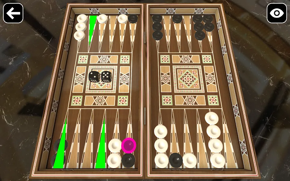 Original Backgammon  [МОД Много монет] Screenshot 2