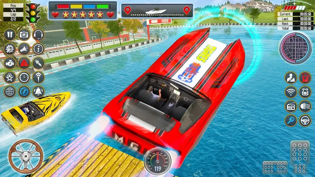 Speed Boat Racing: Boat games  [МОД Unlocked] Screenshot 5