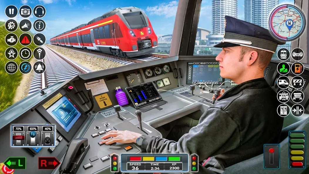 City Train Game 3d Train games  [МОД Много монет] Screenshot 2