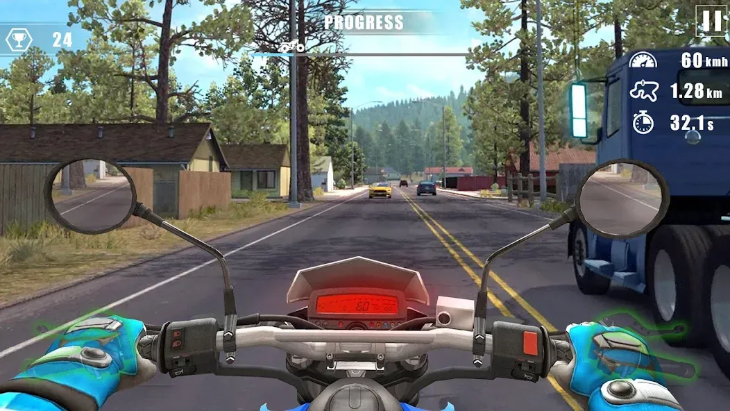 Moto Bike Race : Driving Car (Мото Байк Рейс)  [МОД Mega Pack] Screenshot 1