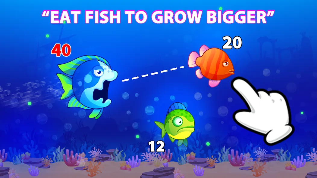 Eat Fish.IO : Fish Battle  [МОД Mega Pack] Screenshot 1