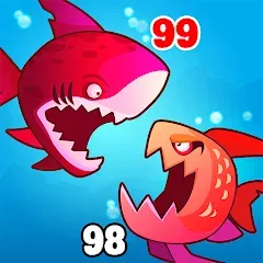 Скачать взлом Eat Fish.IO : Fish Battle  [МОД Mega Pack] - последняя версия apk на Андроид