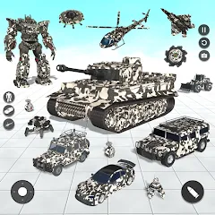 Взлом Tank Robot Game Army Games (армейский танк робот трансформационная игра)  [МОД Бесконечные деньги] - последняя версия apk на Андроид