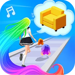 Скачать взломанную Dancing Hair (Дансинг Хэр)  [МОД Menu] - последняя версия apk на Андроид