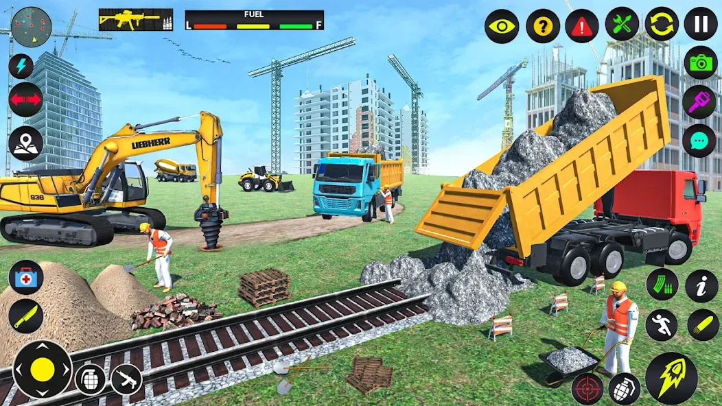 Excavator Simulator Crane Game (Экскаватор Симулятор Кран Игра)  [МОД Бесконечные деньги] Screenshot 1