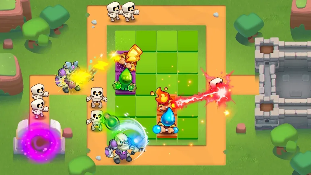 Rush Royale: Tower Defense TD (Раш Рояль)  [МОД Бесконечные монеты] Screenshot 1