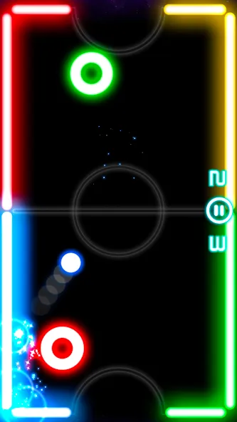 Glow Hockey (Глоу Хоккей)  [МОД Бесконечные монеты] Screenshot 1