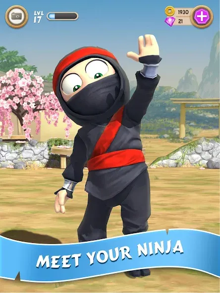 Clumsy Ninja (Кламзи Ниндзя)  [МОД Бесконечные монеты] Screenshot 1