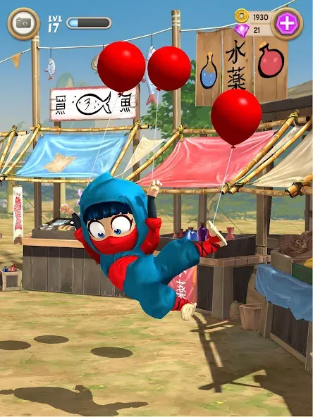 Clumsy Ninja (Кламзи Ниндзя)  [МОД Бесконечные монеты] Screenshot 3