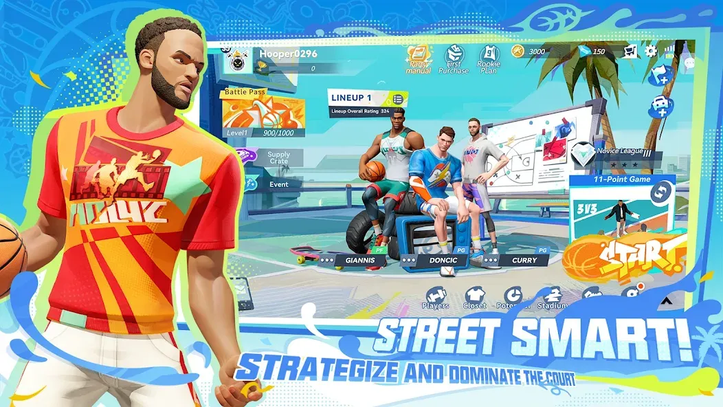 Dunk City Dynasty (Данк Сити Династия)  [МОД Menu] Screenshot 4