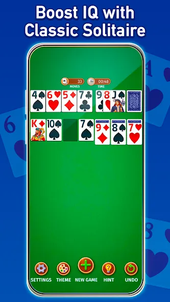 Solitaire: Classic Card Game (Клондайк Солитер)  [МОД Бесконечные монеты] Screenshot 1