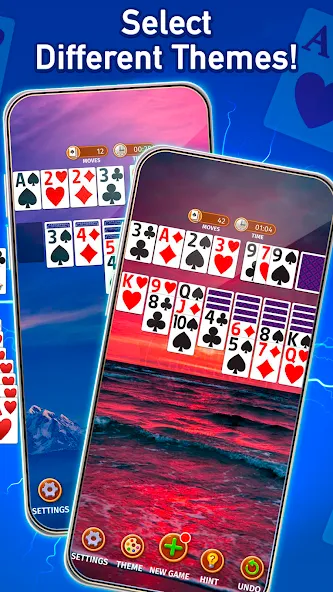 Solitaire: Classic Card Game (Клондайк Солитер)  [МОД Бесконечные монеты] Screenshot 4