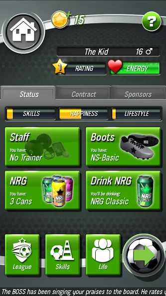 New Star Soccer (Нью Стар Соккер)  [МОД Много денег] Screenshot 4