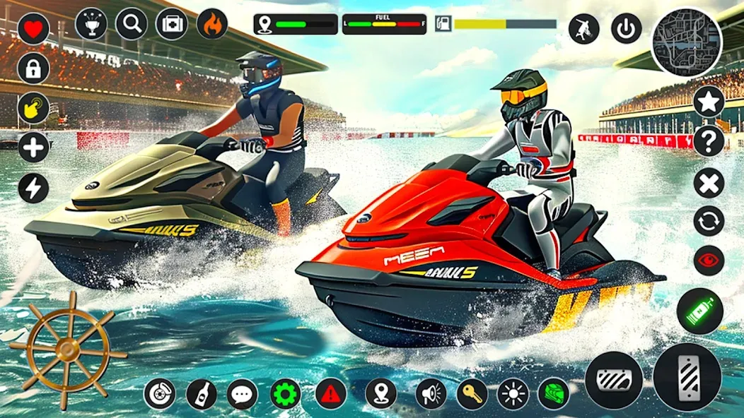 Jetski Boat Racing: Boat Games (Джетски Гонки на лодках)  [МОД Mega Pack] Screenshot 3