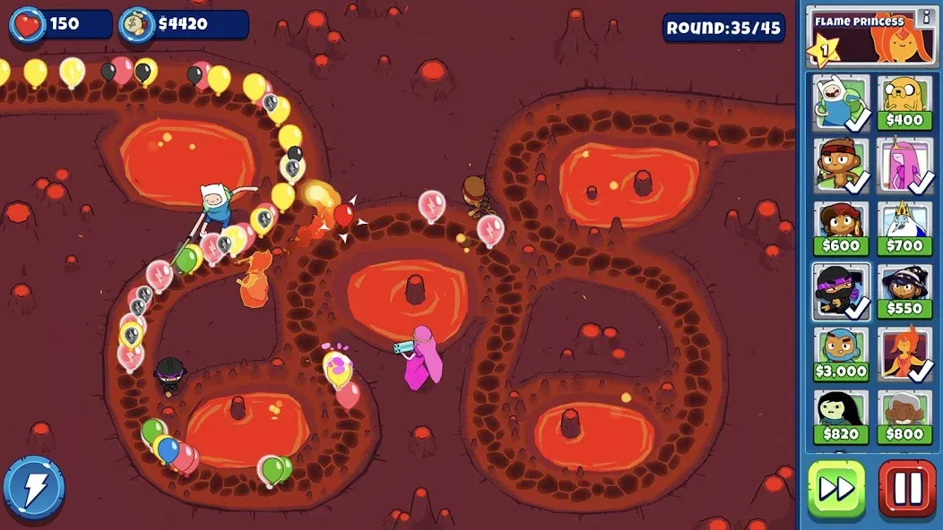 Bloons Adventure Time TD (Блунс Приключения Времени ТД)  [МОД Много монет] Screenshot 4