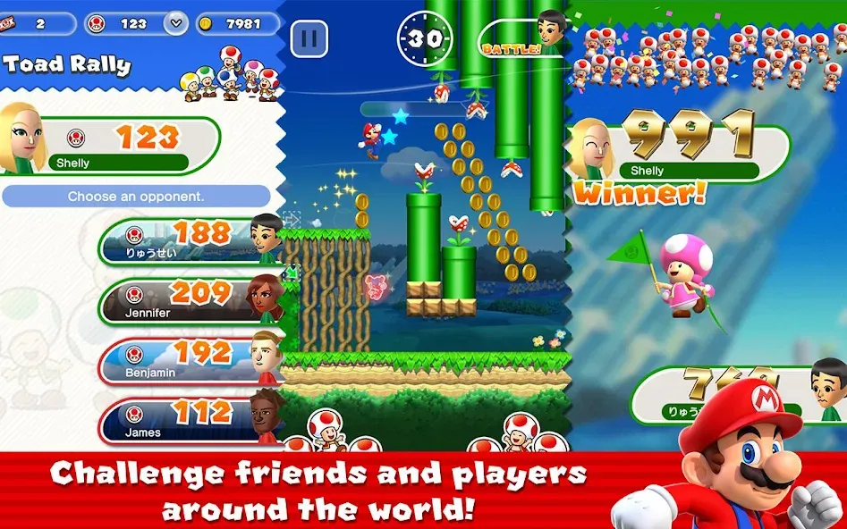 Super Mario Run (упер Марио Ран)  [МОД Mega Pack] Screenshot 4