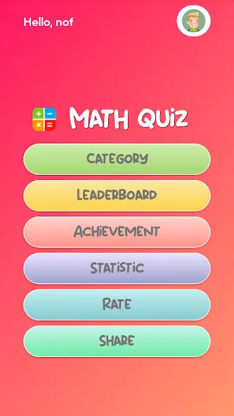 Math Quiz  [МОД Бесконечные деньги] Screenshot 1