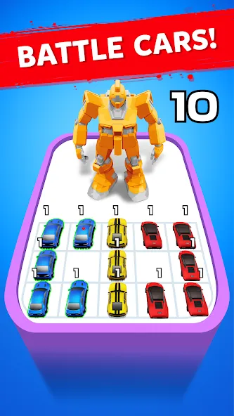 Robot Merge Master: Car Games (Мерж Батл Кар)  [МОД Unlimited Money] Screenshot 2