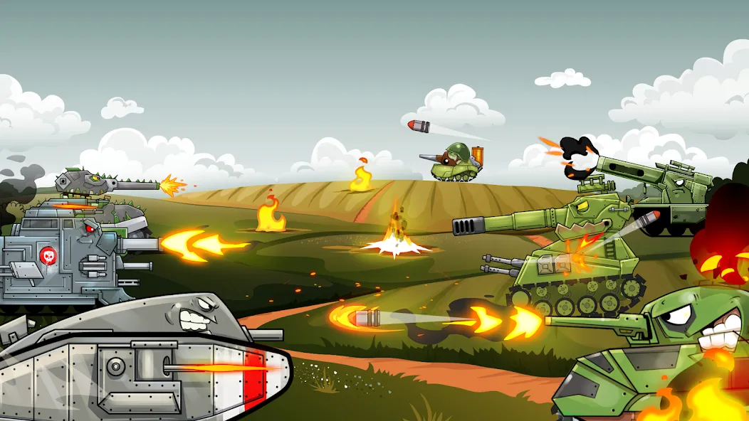 Merge Master Tanks: Tank wars (Мерж Танки)  [МОД Много монет] Screenshot 2