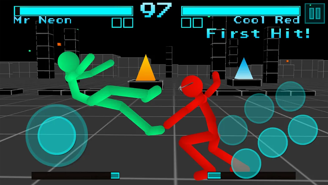 Stickman Fighting Neon Warrior  [МОД Все открыто] Screenshot 1