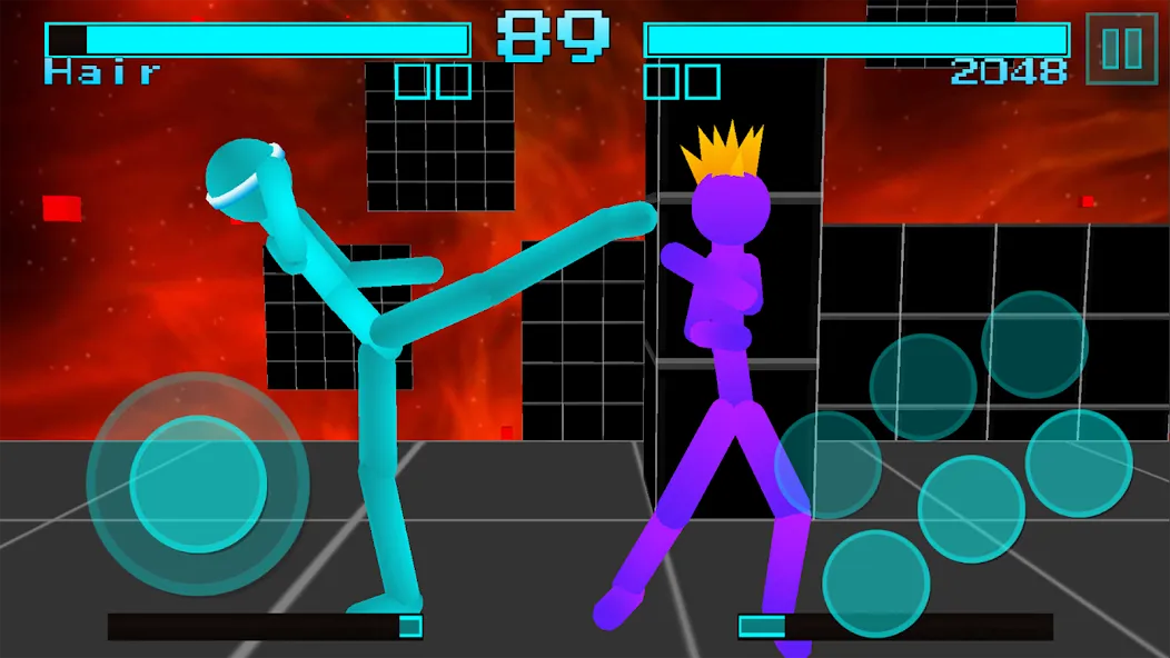 Stickman Fighting Neon Warrior  [МОД Все открыто] Screenshot 2