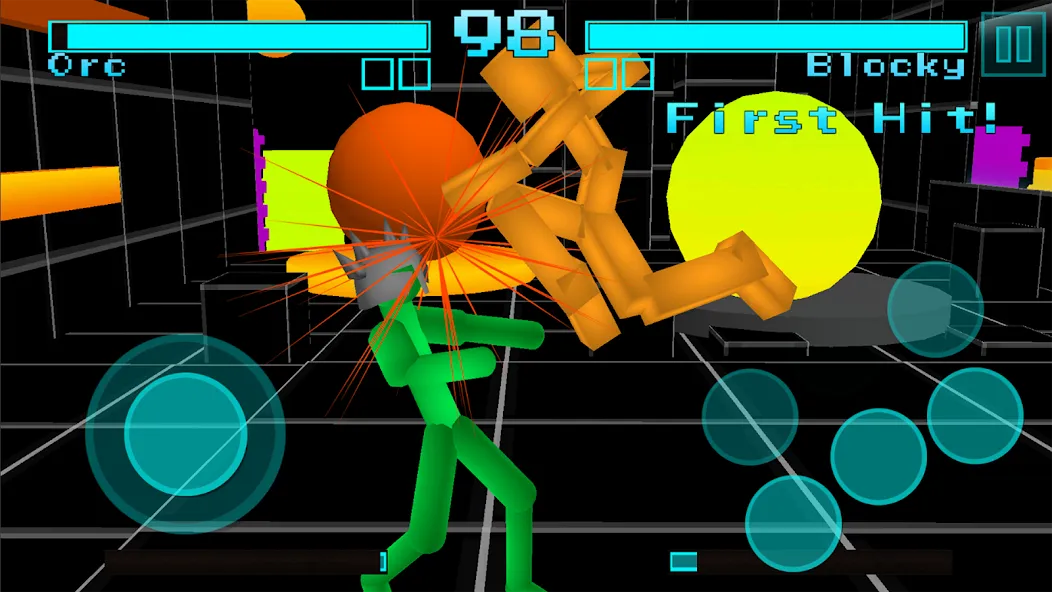 Stickman Fighting Neon Warrior  [МОД Все открыто] Screenshot 3