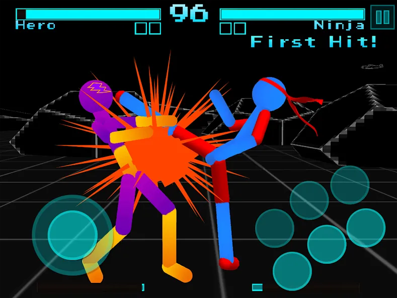 Stickman Fighting Neon Warrior  [МОД Все открыто] Screenshot 5