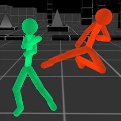 Скачать взломанную Stickman Fighting Neon Warrior  [МОД Все открыто] - полная версия apk на Андроид