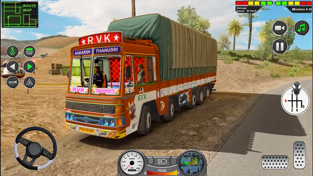 Indian Heavy Truck Delivery 3D  [МОД Unlimited Money] Screenshot 1