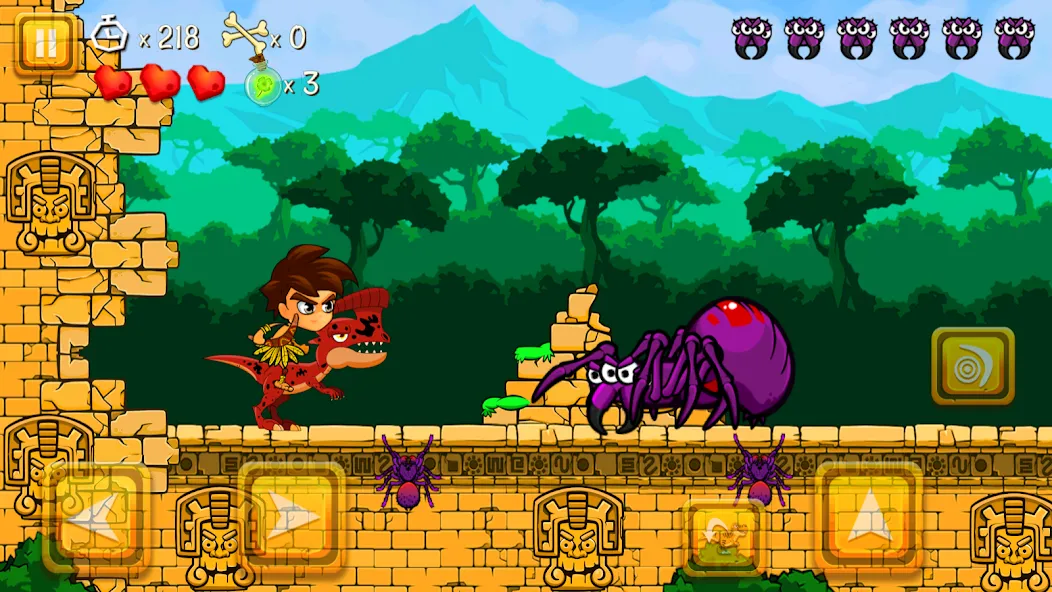 Super Warrior Dino Adventures (Супер Воин Дино Приключения)  [МОД Меню] Screenshot 5