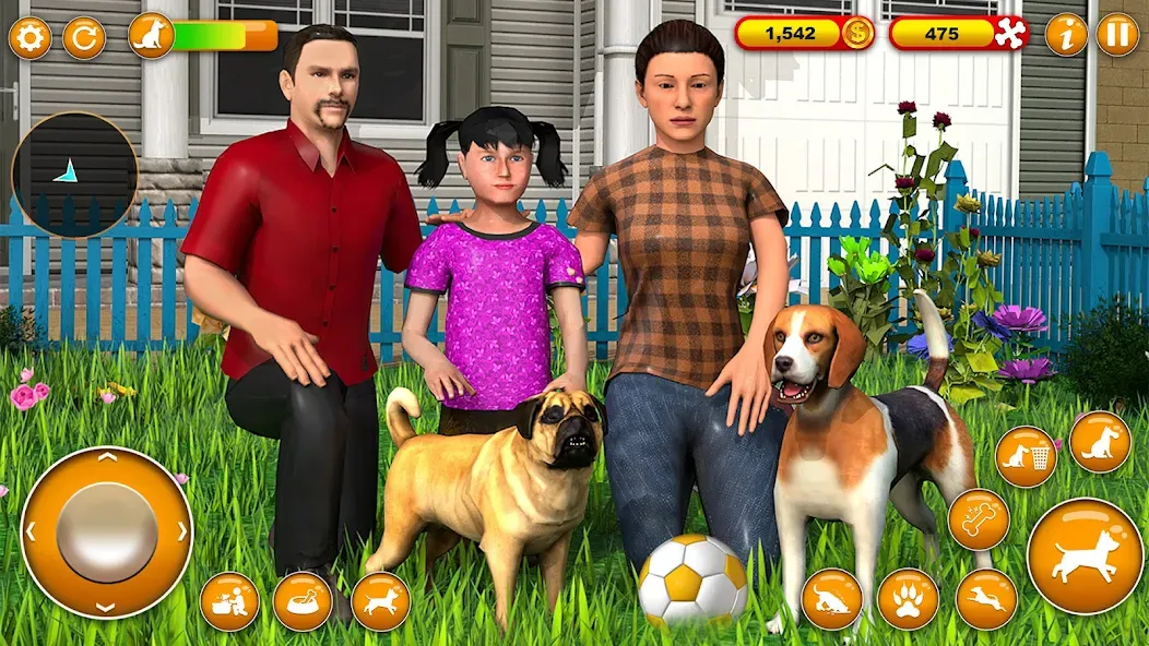 Pet Dog Family Adventure Games  [МОД Бесконечные монеты] Screenshot 1