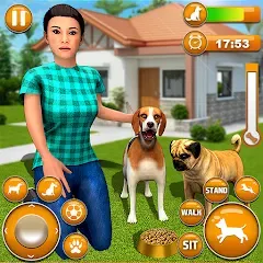 Взлом Pet Dog Family Adventure Games  [МОД Бесконечные монеты] - полная версия apk на Андроид