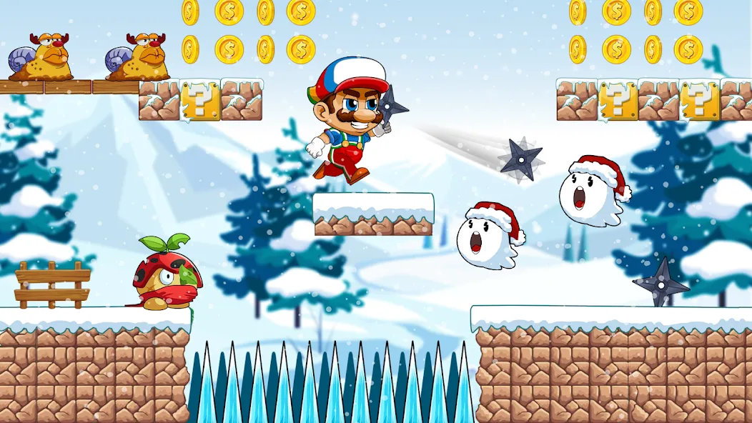 Super Bean Bros: Running Games (Супер Бин Приключение)  [МОД Много монет] Screenshot 4