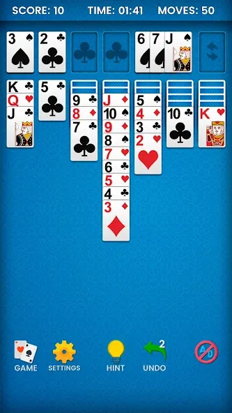 Klondike Solitaire (Клондайк солитер)  [МОД Много монет] Screenshot 2