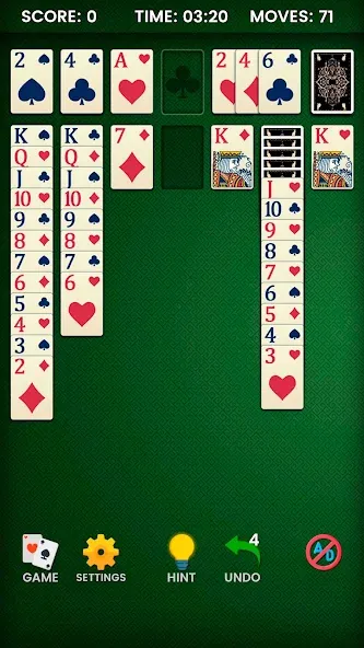 Klondike Solitaire (Клондайк солитер)  [МОД Много монет] Screenshot 4